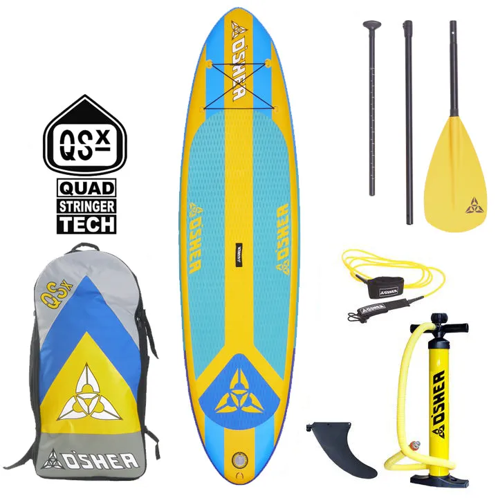 O'Shea 10'2" QSx iSUP Inflatable Stand Up Paddleboard Package - Blue - 2022