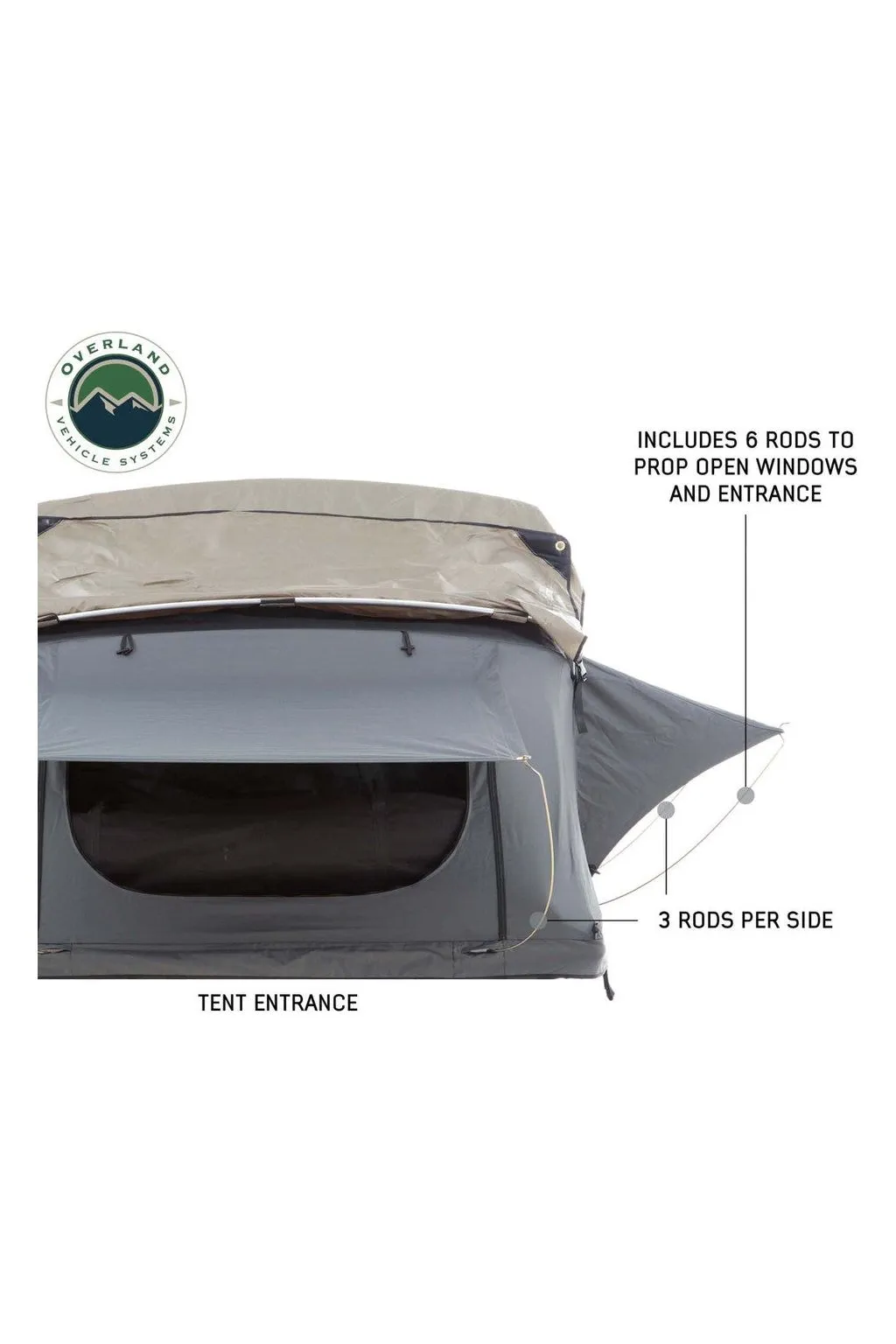 Overland Vehicle Systems Nomadic 3 Extended Overlanding Rooftop Tent