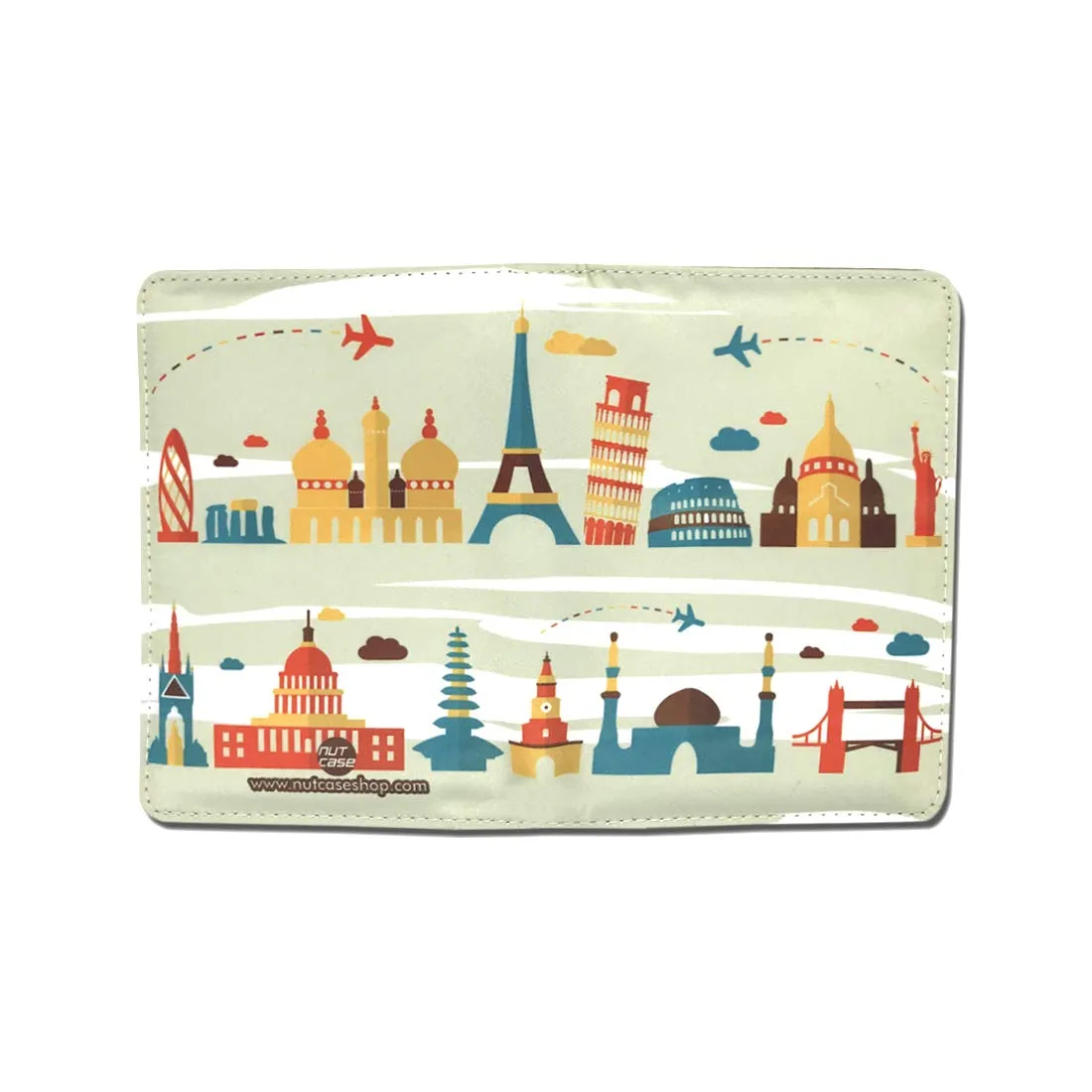 Passport Cover Case Travel Wallet Organizer   - Travel The World