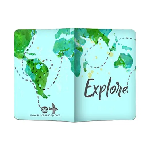 Passport Cover Holder Travel Wallet Case- Explore