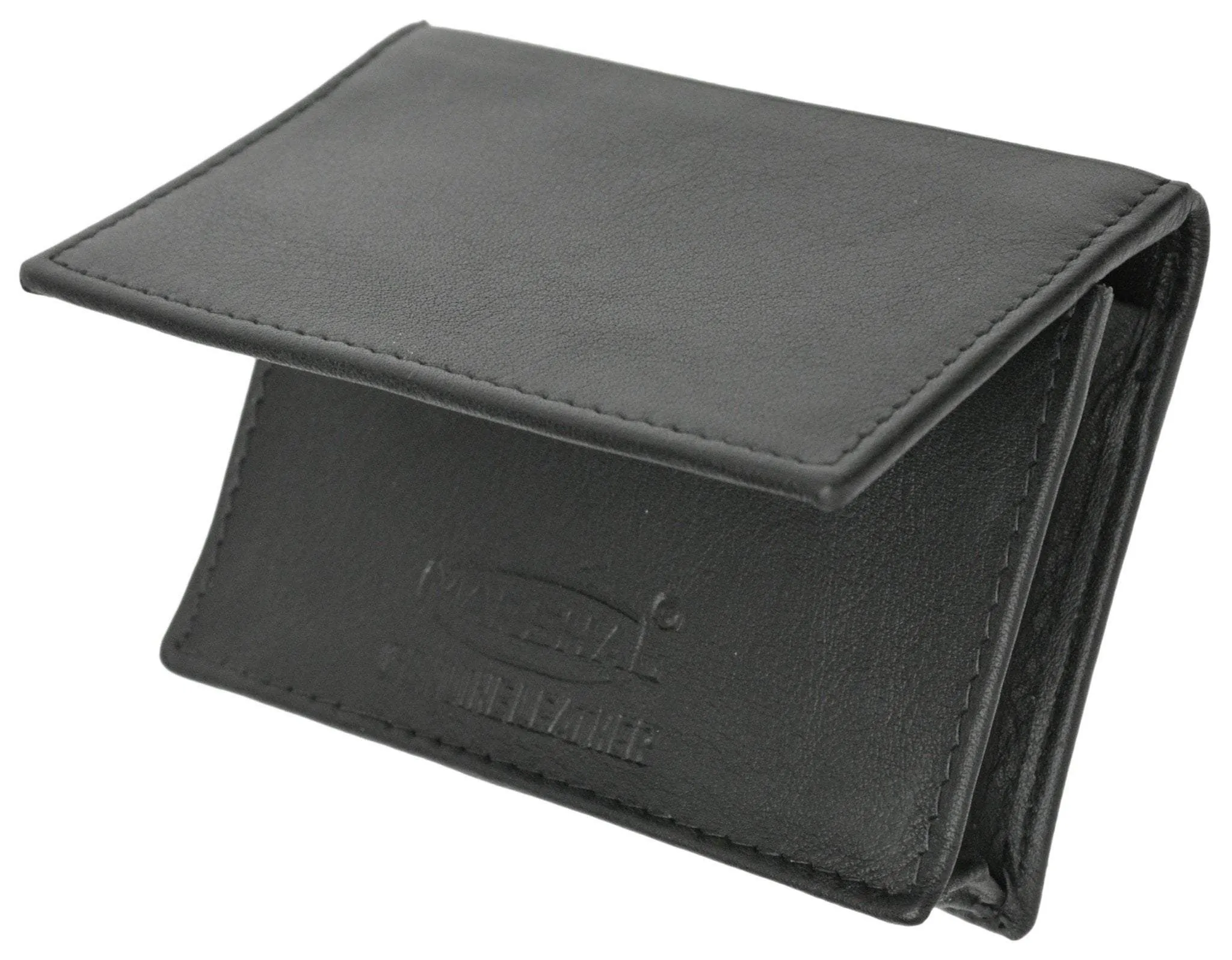 PCF1970 Premium Genuine Leather Expandable Credit Card Id Business Card Holder Wallet