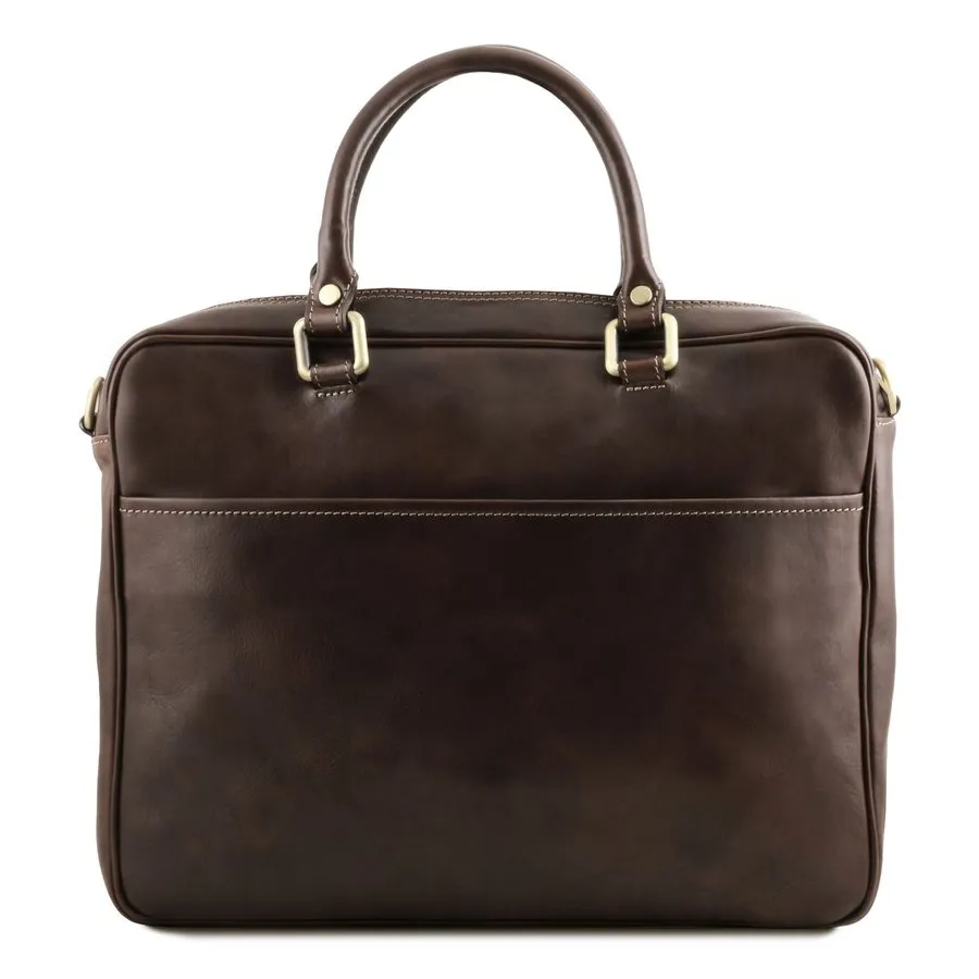 Pisa Leather Laptop Briefcase Bag