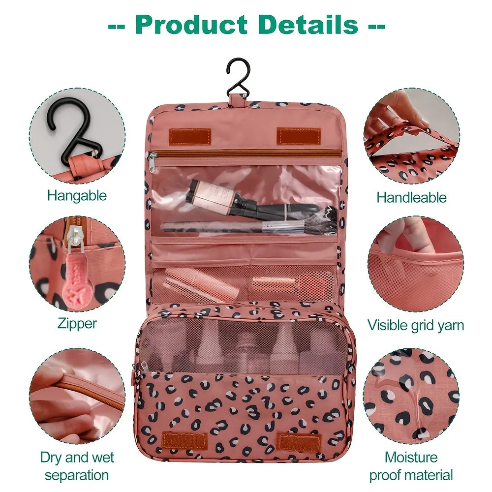 Portable Hanging Cosmetic Bag for Travel Shower  Bathroom