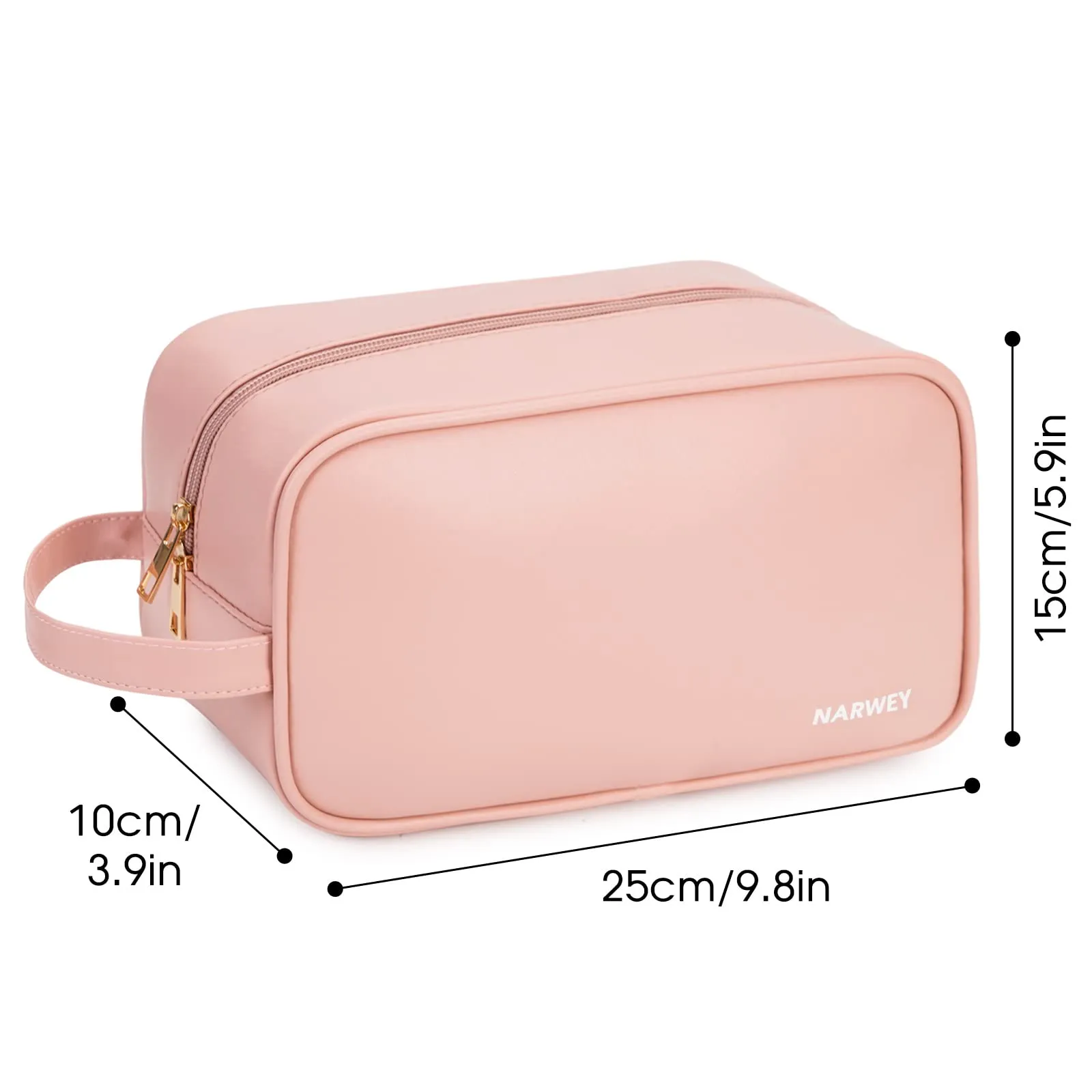 PU Leather Travel Toiletry Bag Dopp Kit