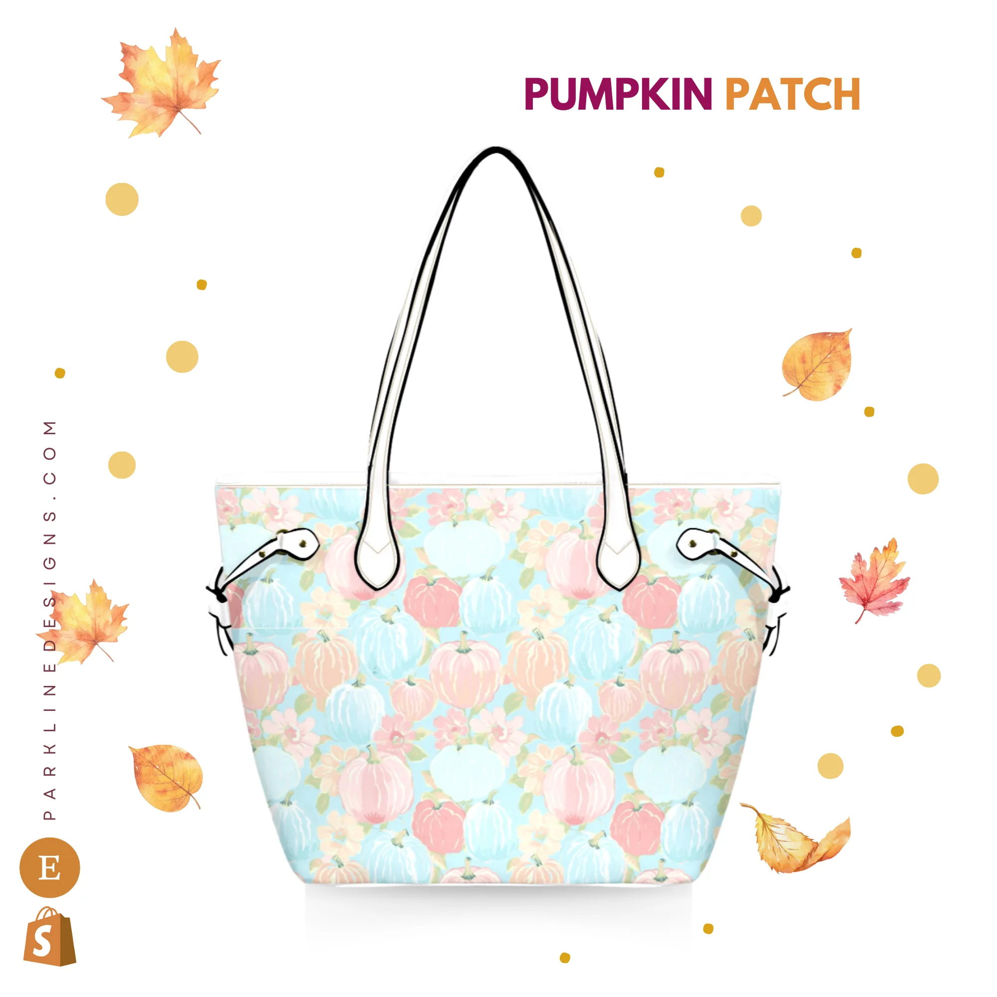 Pumpkin Patch 2 Leather Bag| Perfect Autumn Gift for Her | Elegant & Durable Fashion Tote