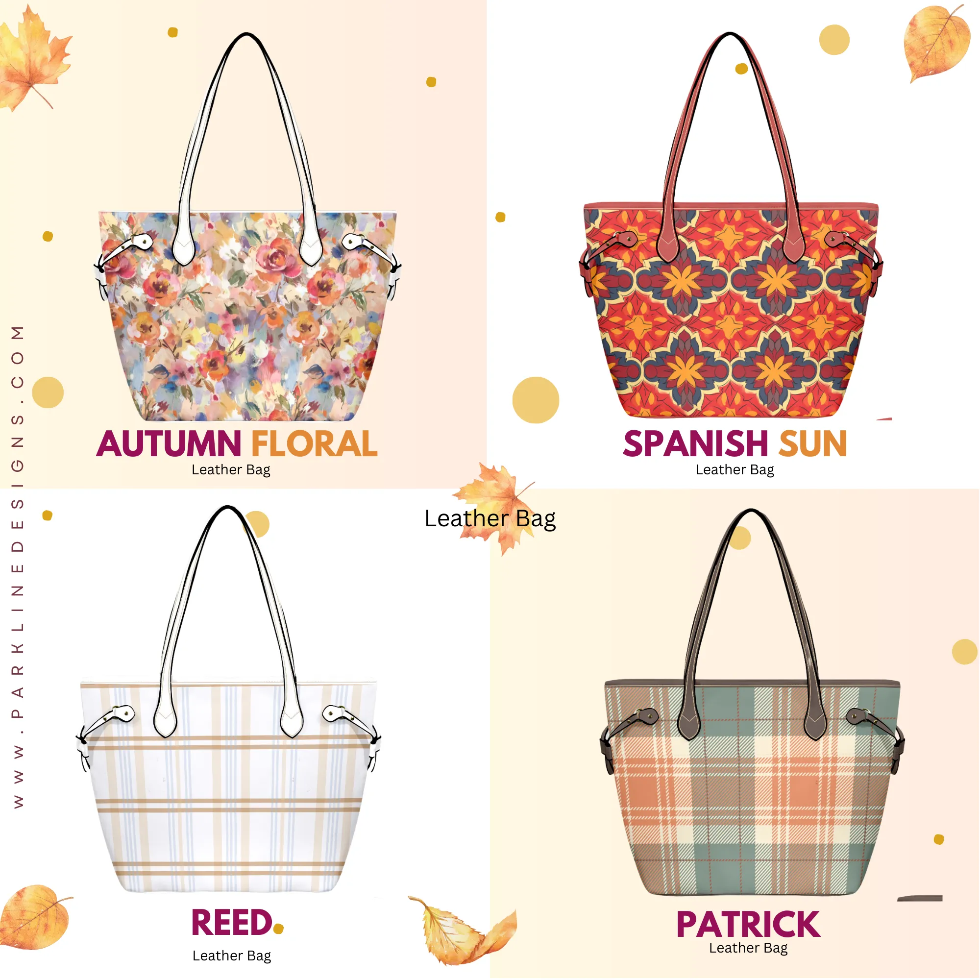 Pumpkin Patch 2 Leather Bag| Perfect Autumn Gift for Her | Elegant & Durable Fashion Tote