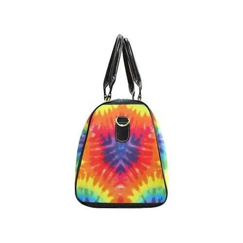 Rainbow Style, Black Top Handle New Waterproof Travel Bag