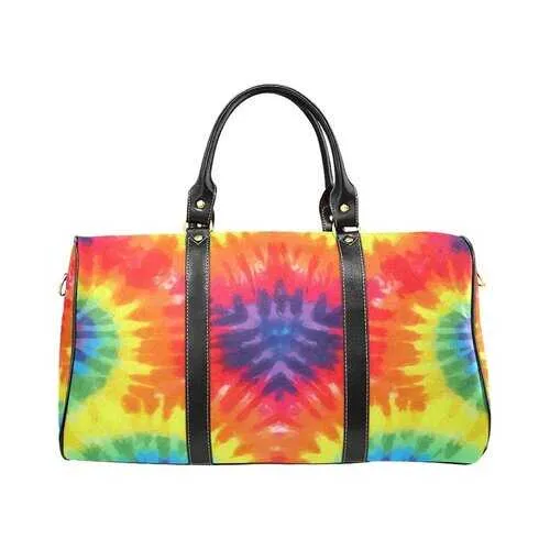 Rainbow Style, Black Top Handle New Waterproof Travel Bag