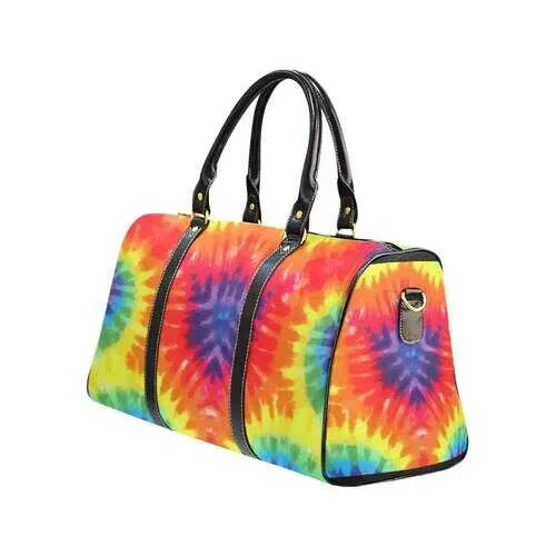 Rainbow Style, Black Top Handle New Waterproof Travel Bag