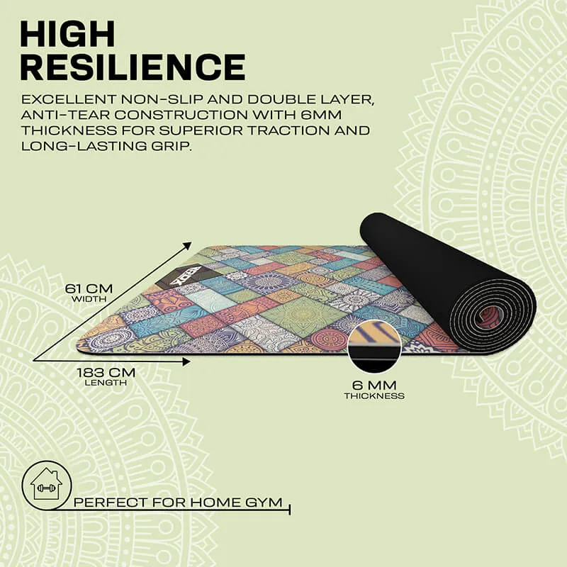 RDX D3 6mm PU Rubber Yoga Mat