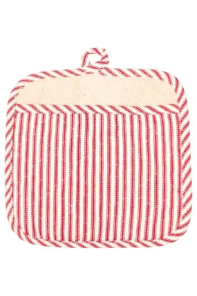 Red Stripe Potholder