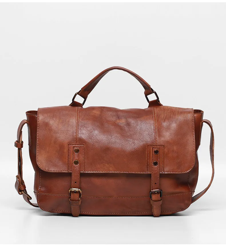 Retro Men's Casual Leather Messenger Bags X007