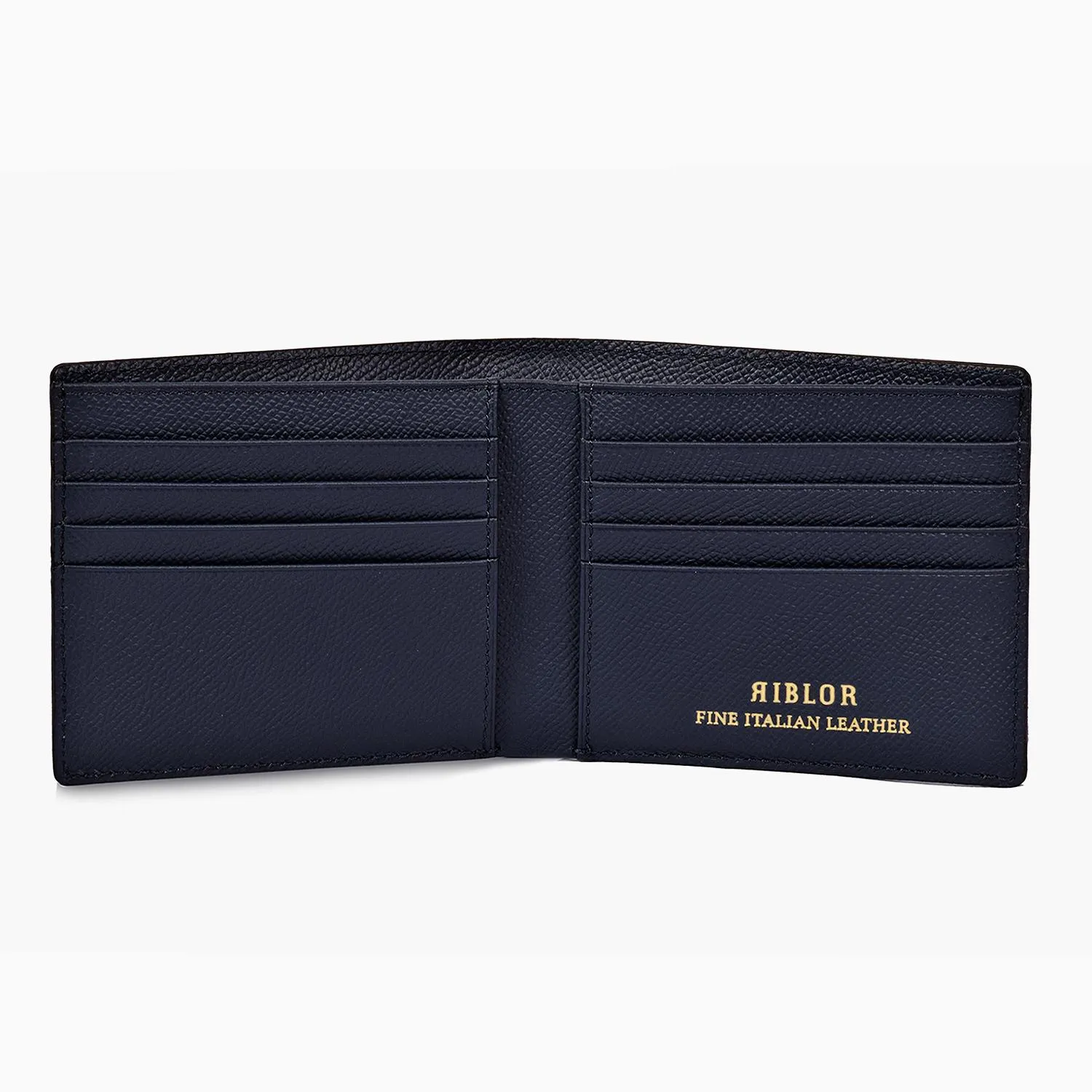 Riblor Serafino Italian Leather Bifold Wallet Black