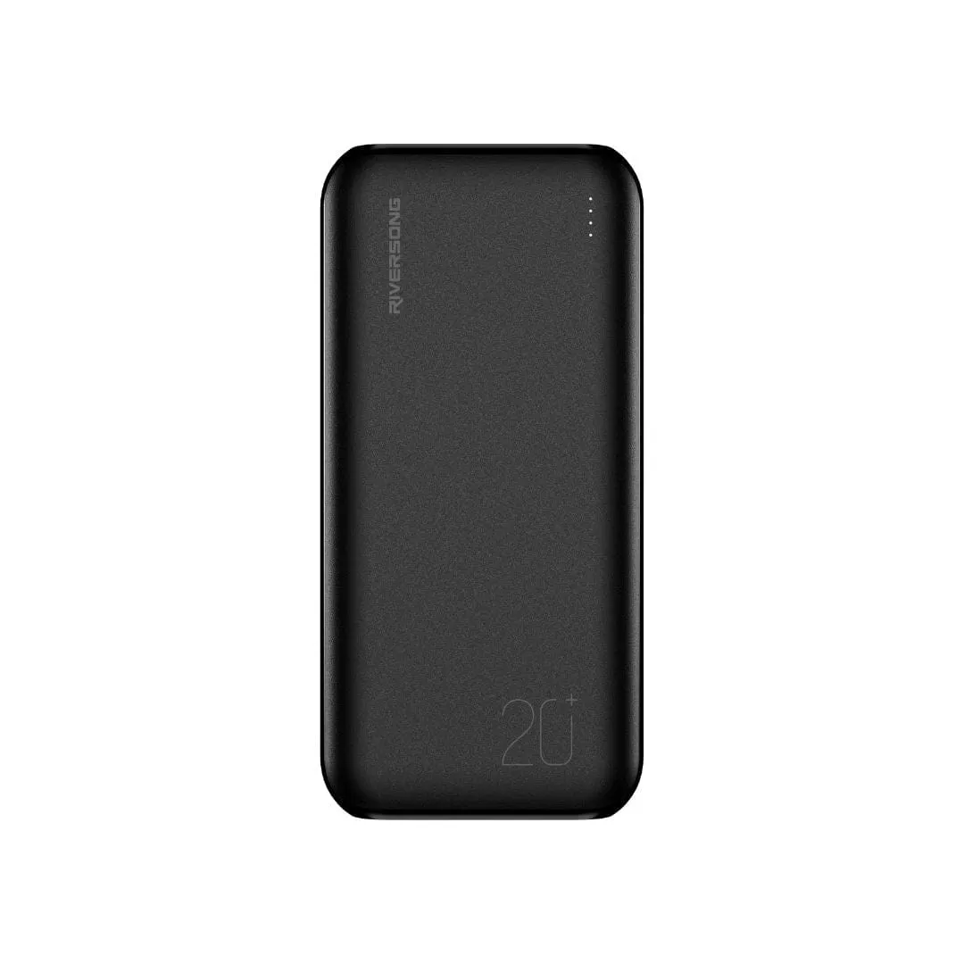 Riversong 20000mAh Fast Charging Power Bank, 2 USB-A, Micro USB & Type-C Port -  PB84