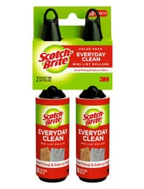 Scotch-Brite™ Mini Lint Roller 836MRSC-30TP, 3 in x 8.5 ft (7.6 cm x
2.59 m), 36/1