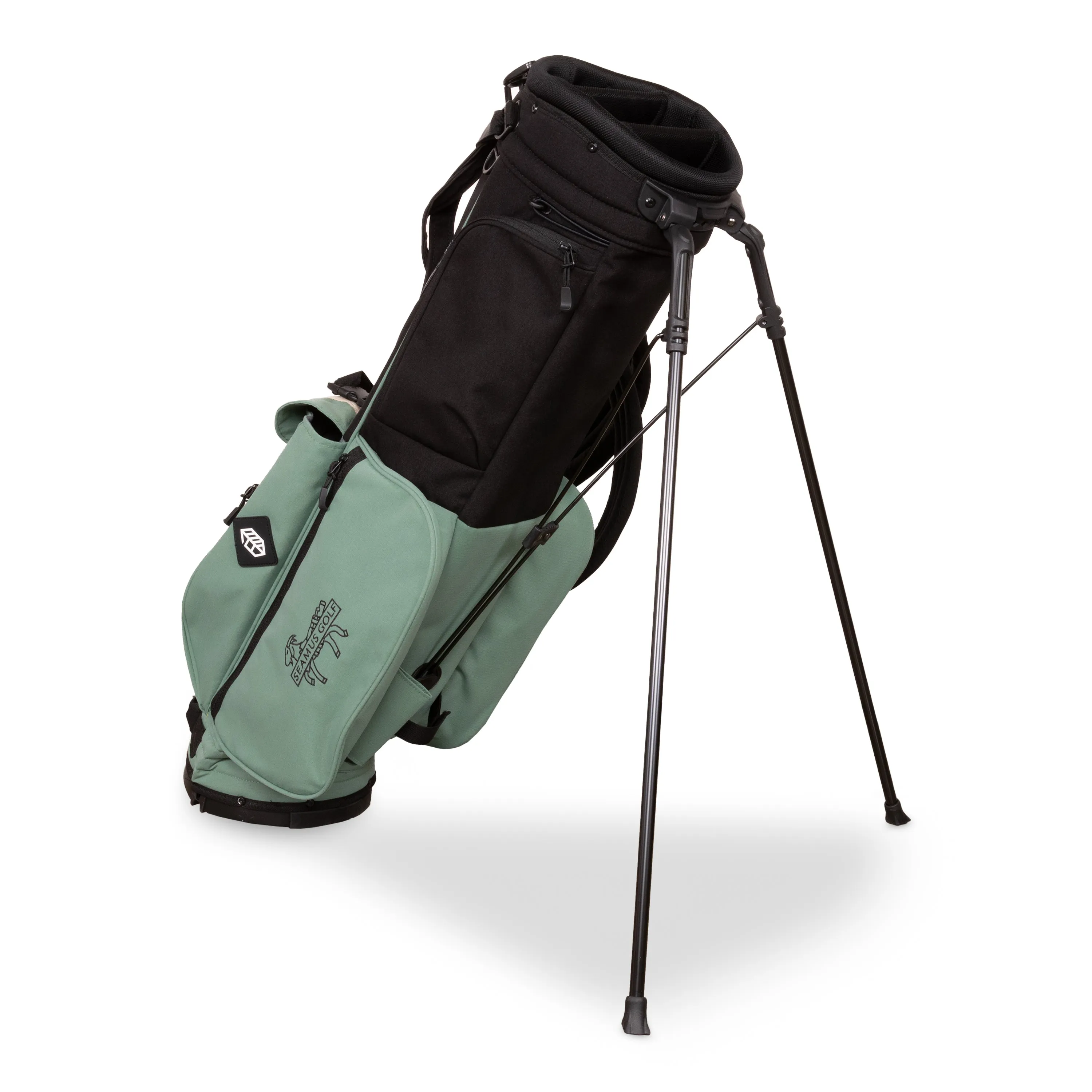 Seamus x Jones Rover Stand Bag - Black/Sage Leaf