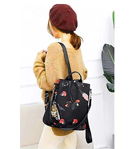 shepretty Women's Anti-Theft Backpack Leather Shoulder Bags