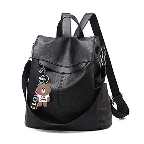 shepretty Women's Anti-Theft Backpack Leather Shoulder Bags