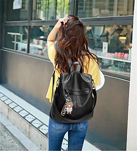 shepretty Women's Anti-Theft Backpack Leather Shoulder Bags