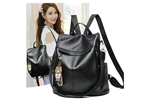 shepretty Women's Anti-Theft Backpack Leather Shoulder Bags