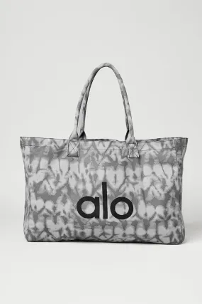 Shopper Tote - Grey Tiedye