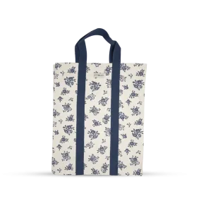 Shopping Bag with Webbing Handle - English Rose - Cream