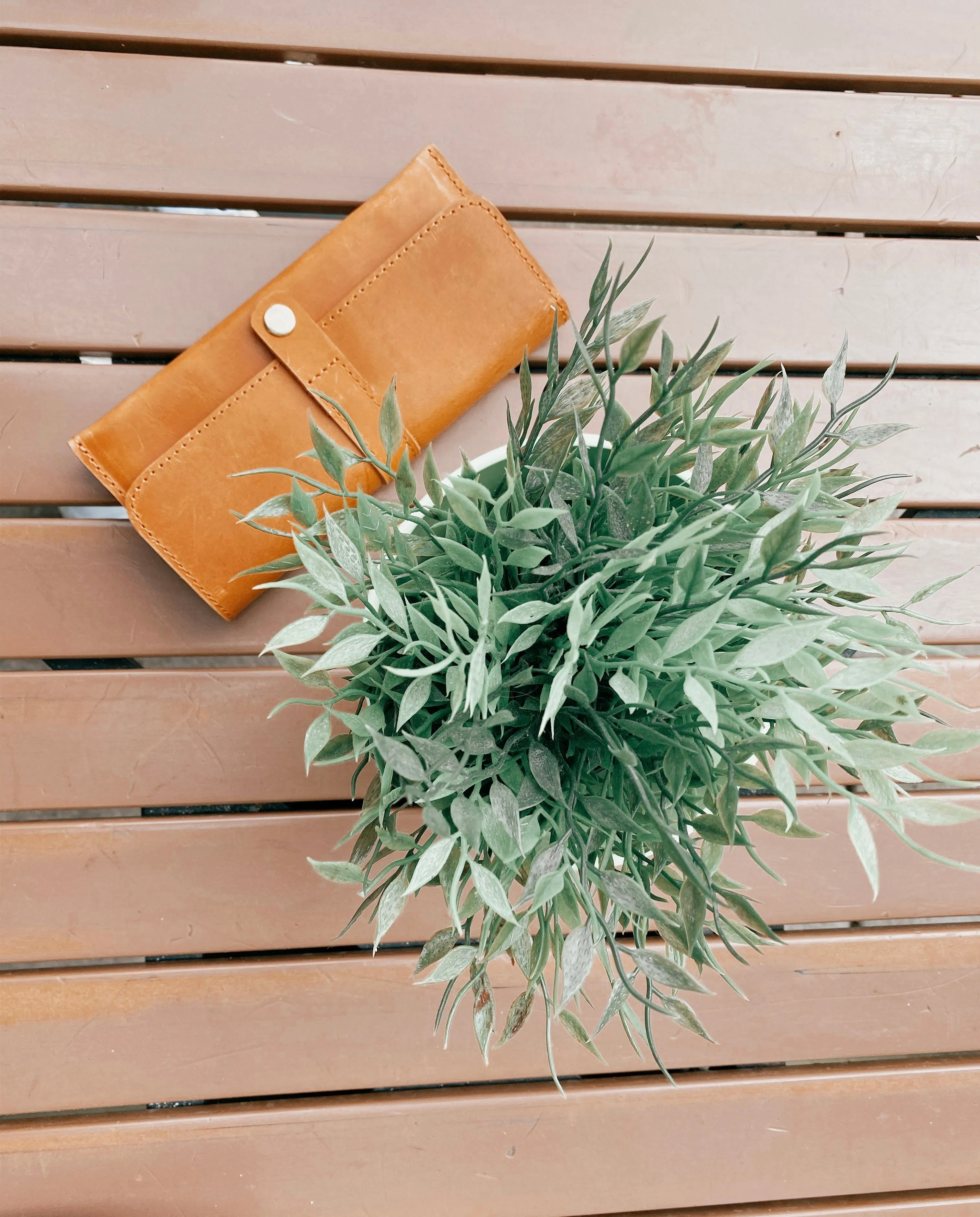 SIMPLY WALLET : Rust Brown