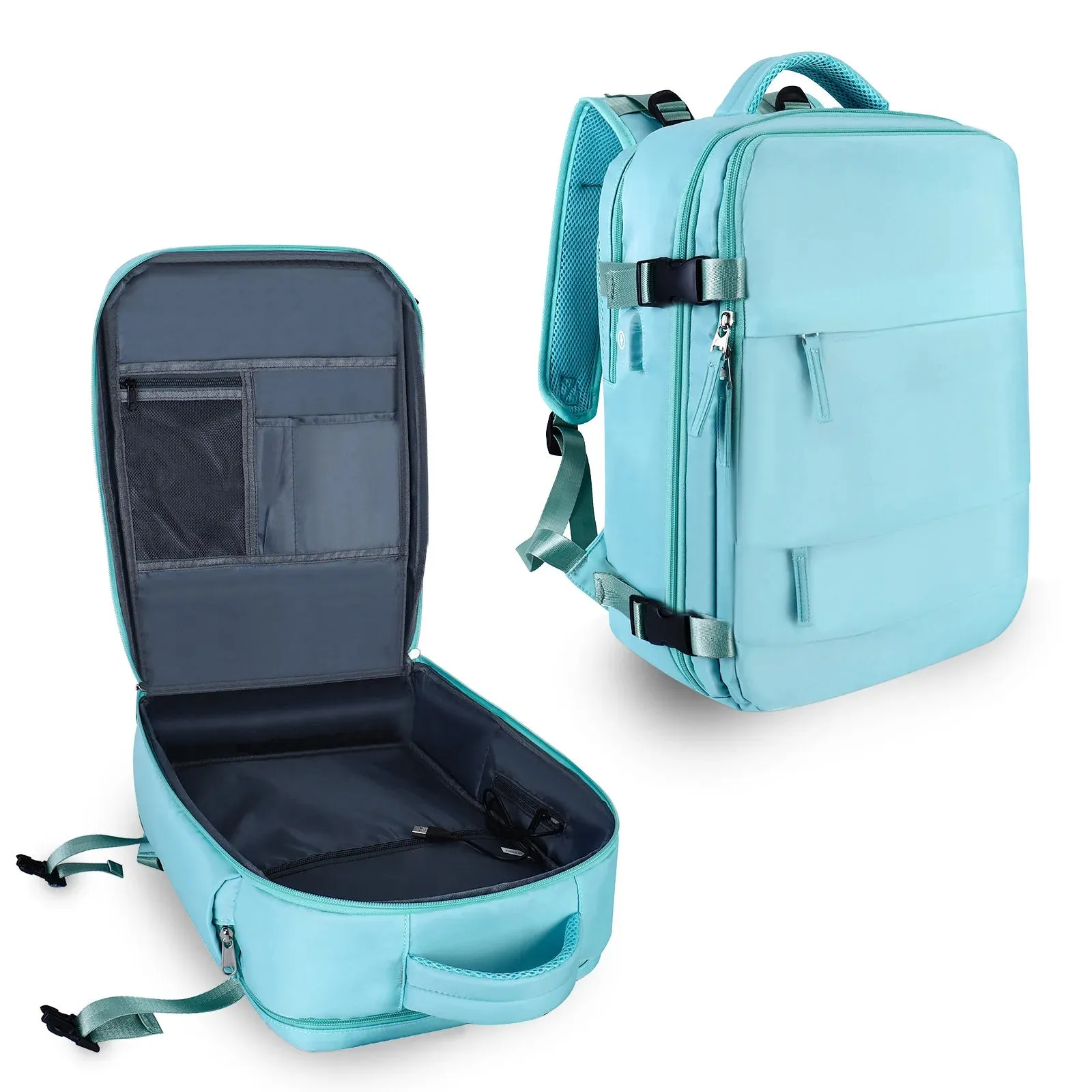 Sleek Lavender Multi-Function Travel Backpack