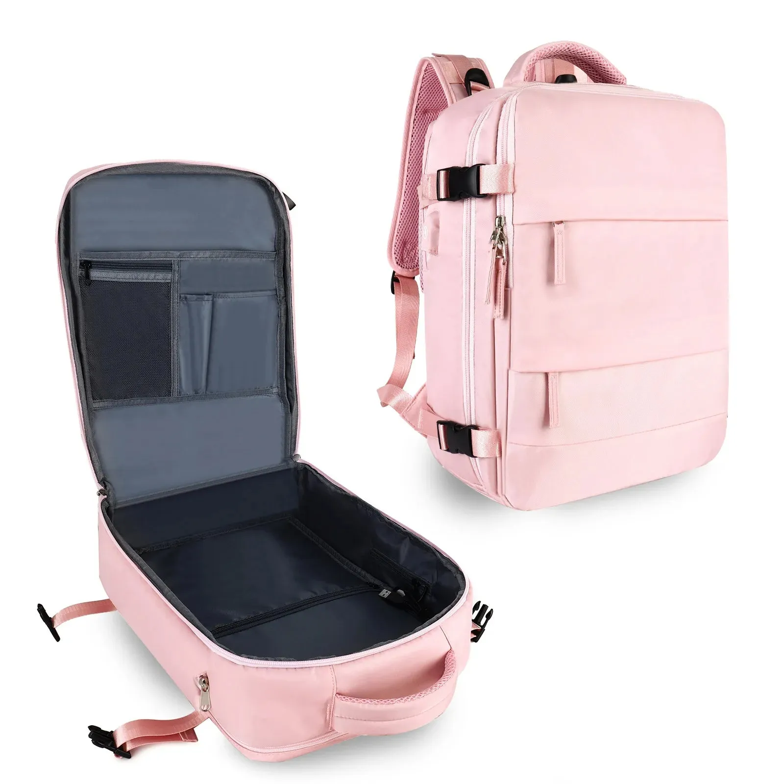 Sleek Lavender Multi-Function Travel Backpack