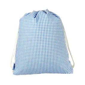 Sling Backpack Light Blue Gingham by Mint Sweet Little Things