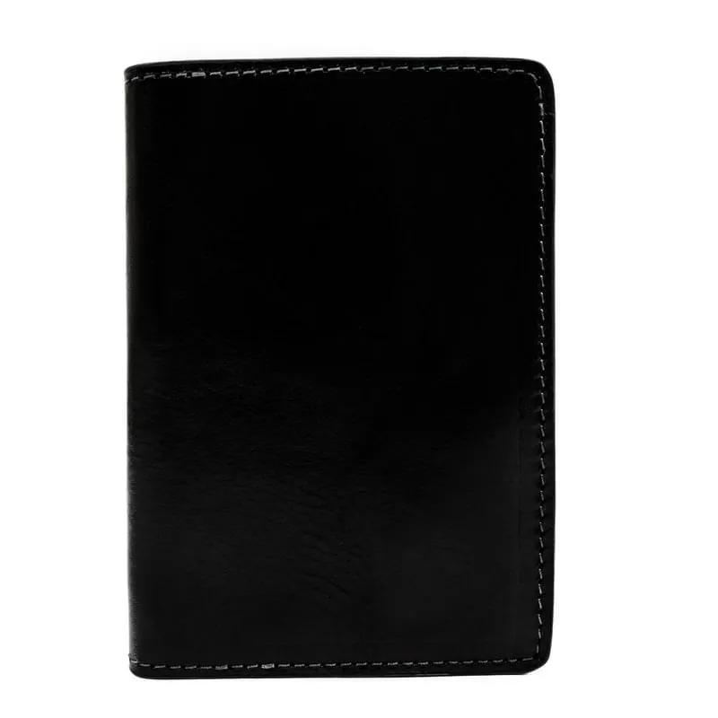 Small Full Grain Italian Leather Passport Holder - Gulliver's Travels