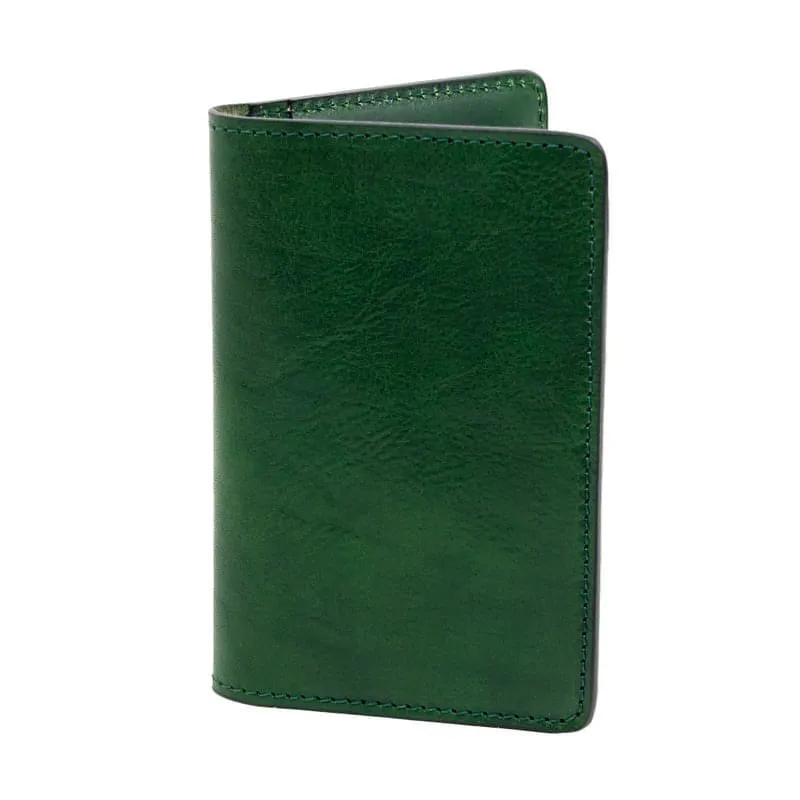 Small Full Grain Italian Leather Passport Holder - Gulliver's Travels