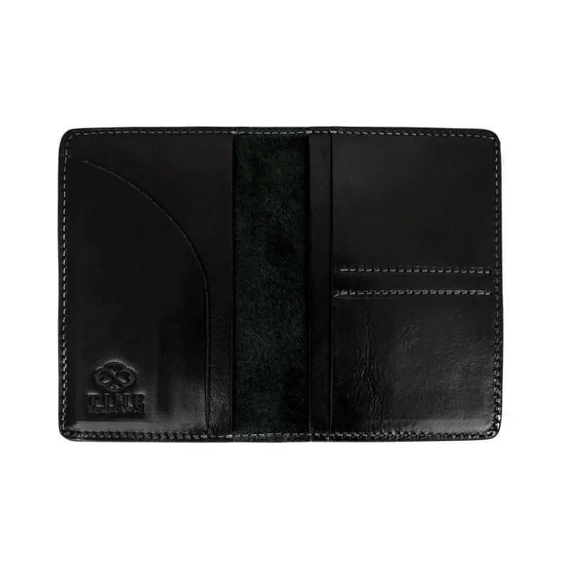 Small Full Grain Italian Leather Passport Holder - Gulliver's Travels