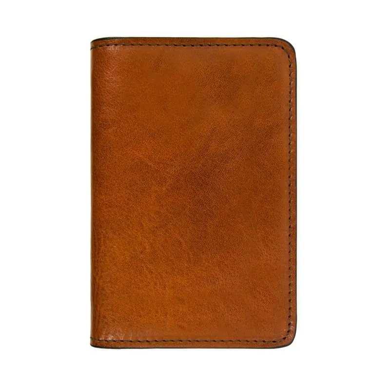 Small Full Grain Italian Leather Passport Holder - Gulliver's Travels