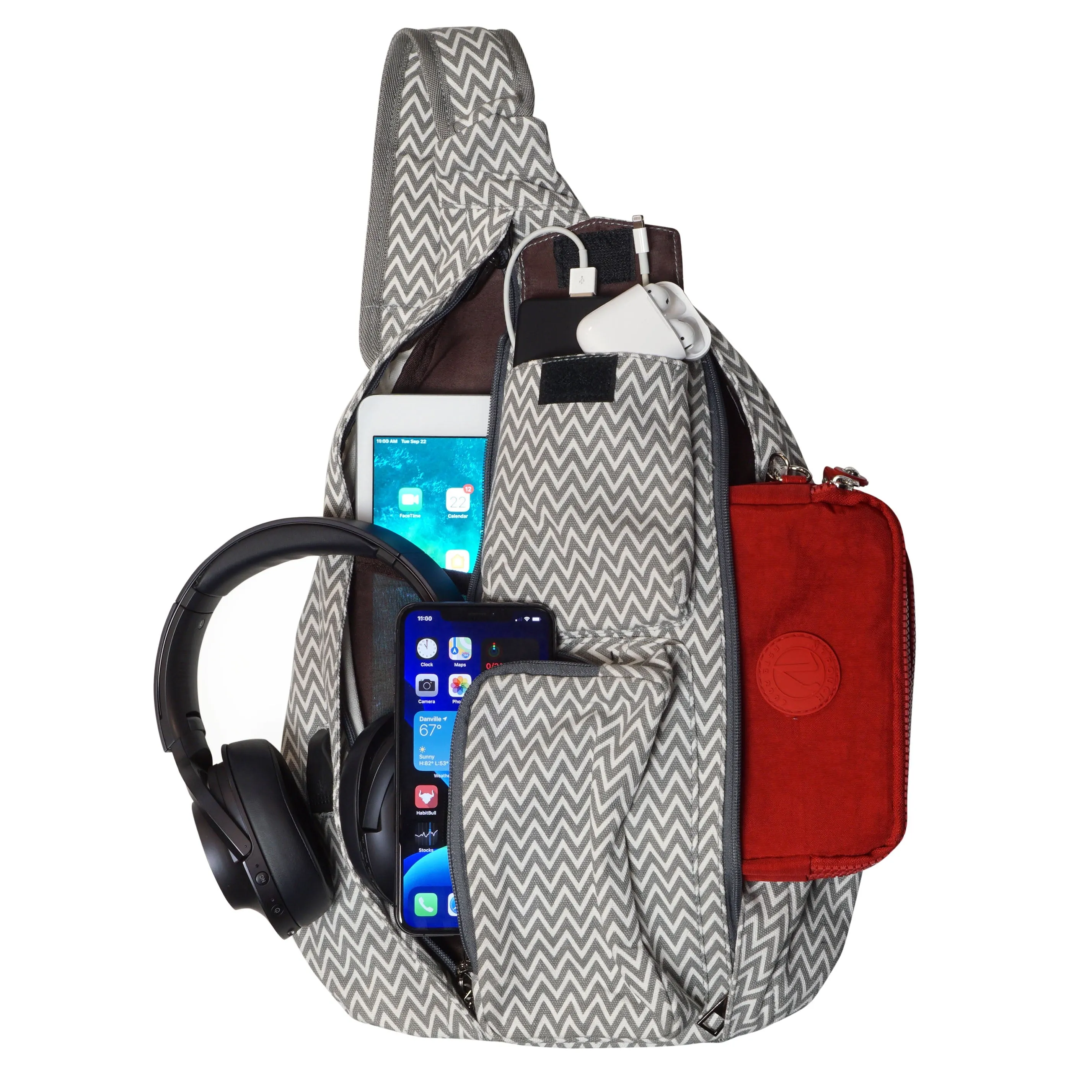 Soho Collection Gray Anti-Theft Rucksack Backpack by NuPouch