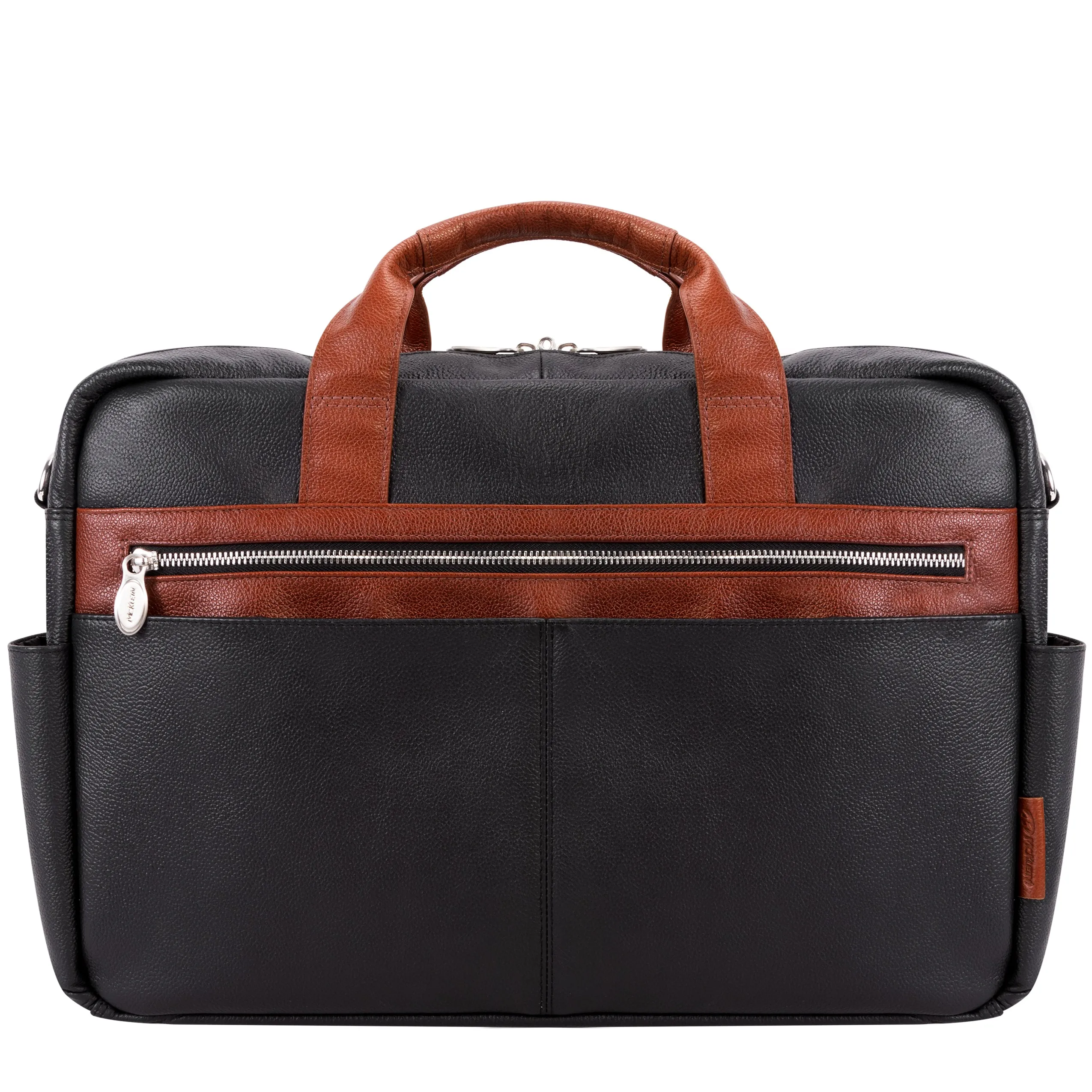 SOUTHPORT | 17” Leather Two-Tone Laptop Briefcase