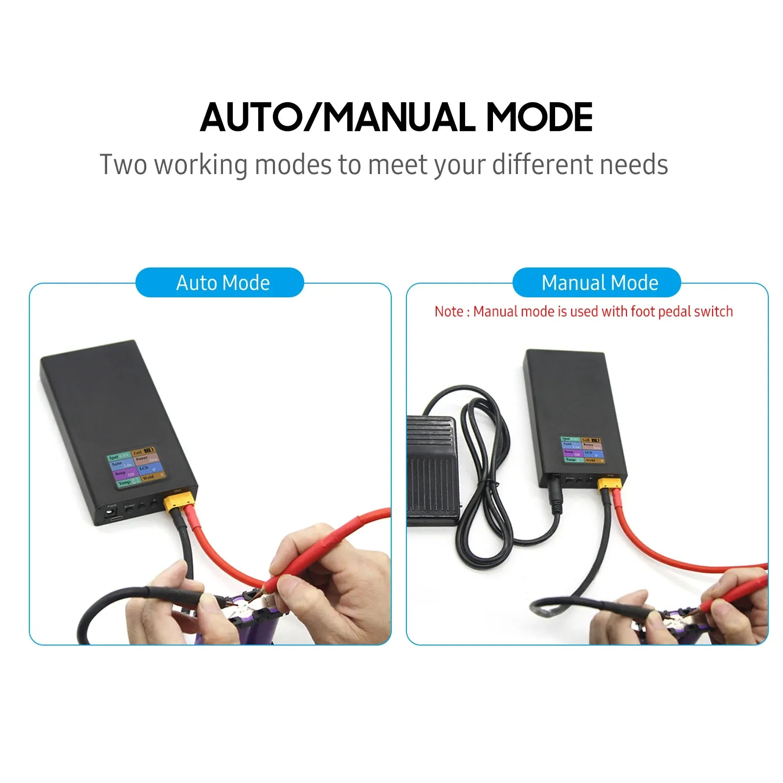 SQ-SW2 Spot-welder Mini Portable Spot Welding Machine Point Welding Machine Multifunctional DIY Battery Pack Welding Device Tool