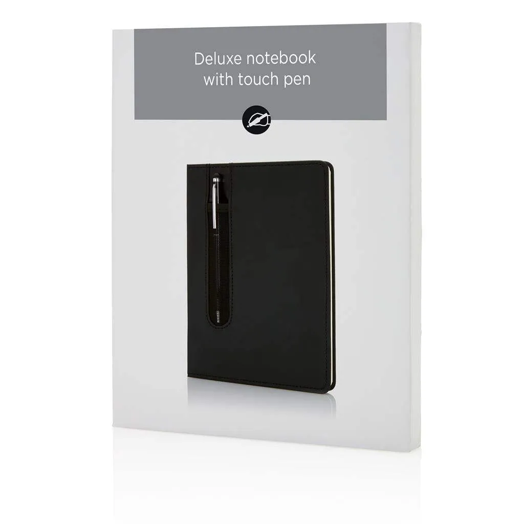 Standard Hardcover PU A5 notebook with Stylus Pen