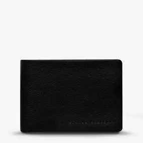 Status Anxiety MENS JONAH WALLET BLACK LEATHER