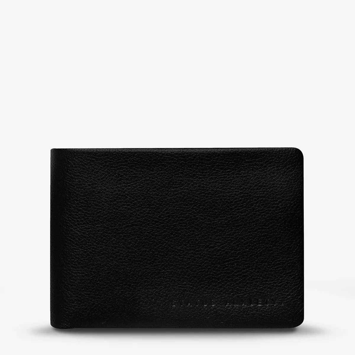 Status Anxiety MENS JONAH WALLET BLACK LEATHER