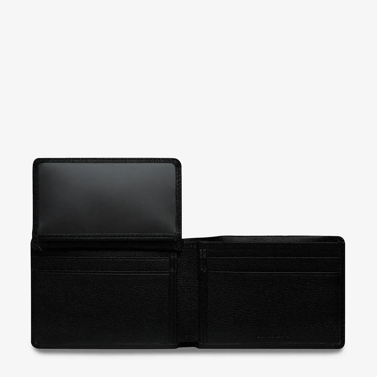 Status Anxiety MENS JONAH WALLET BLACK LEATHER