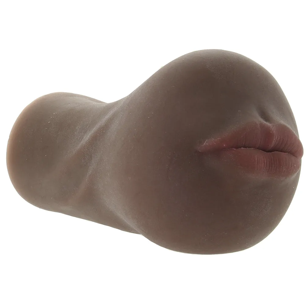 Stroke It Anatomical Mouth Stroker in Brown