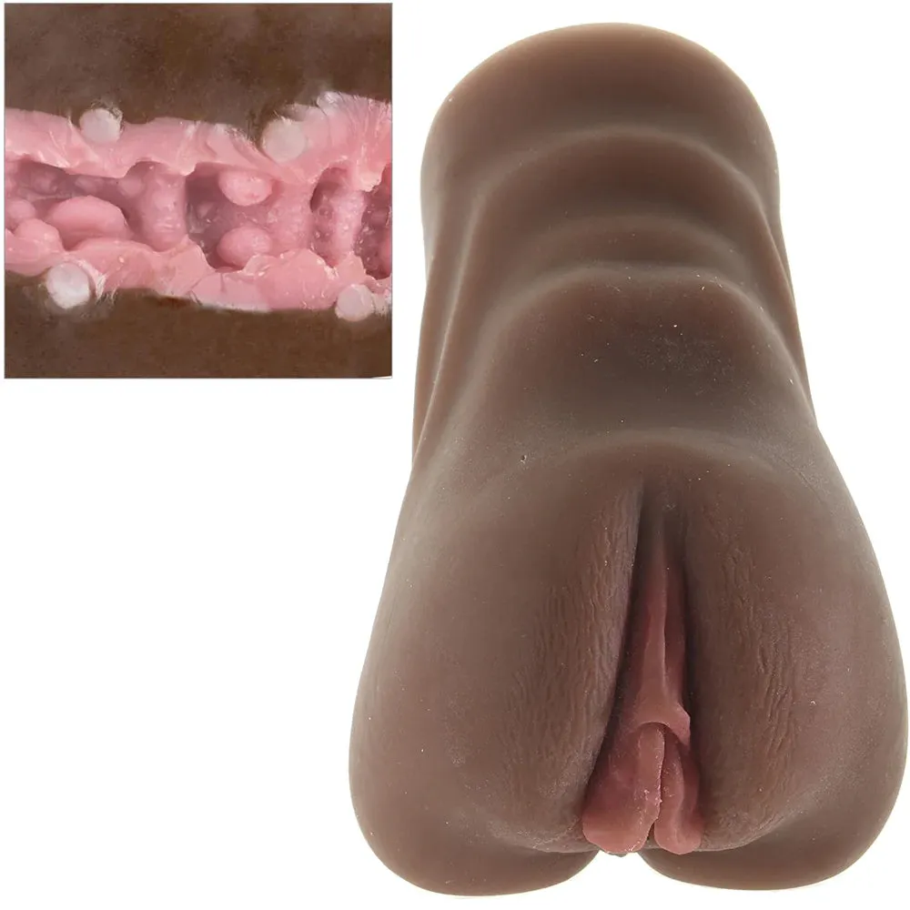 Stroke It Anatomical Pussy Stroker in Brown