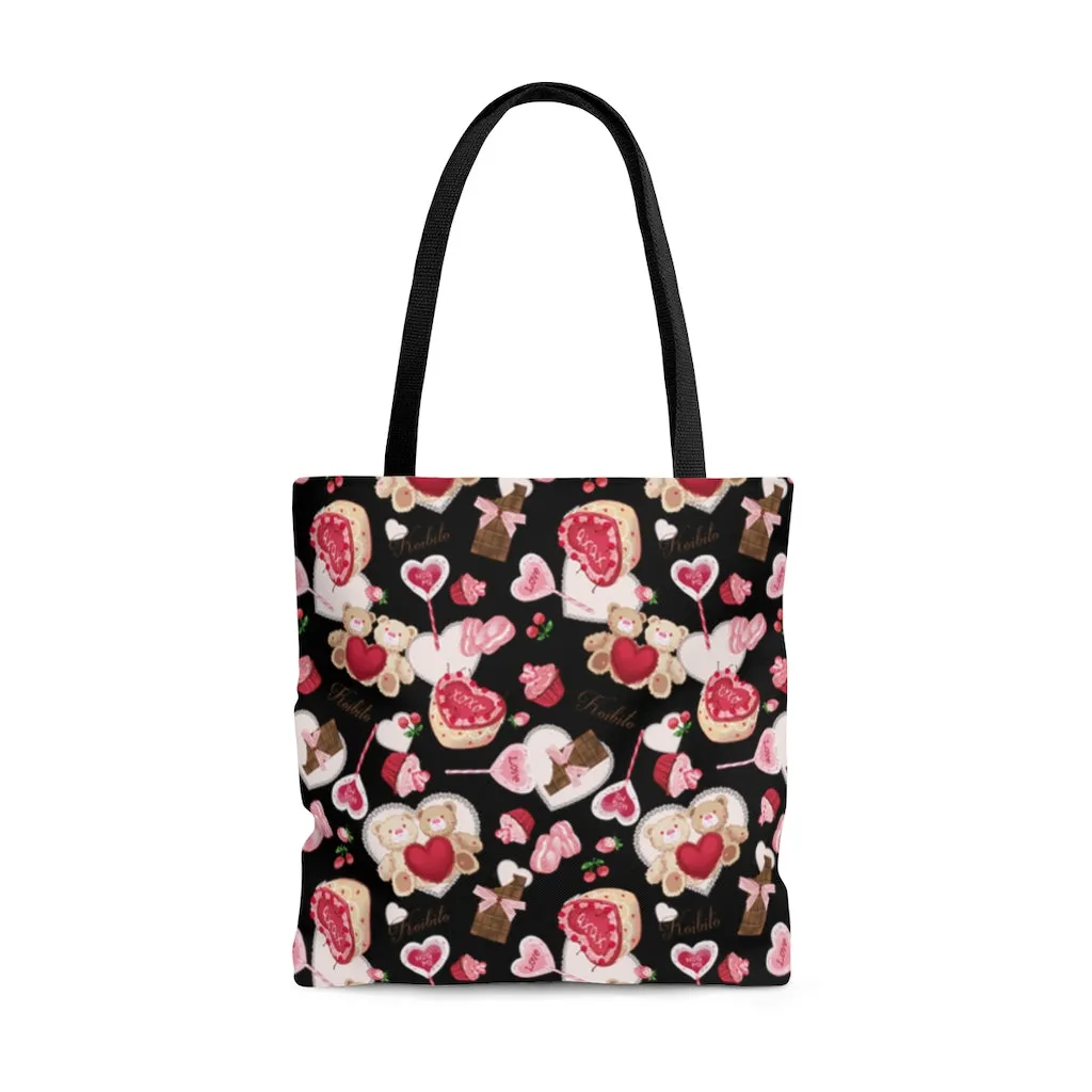 Sugar Sweetheart Tote Bag (Black)