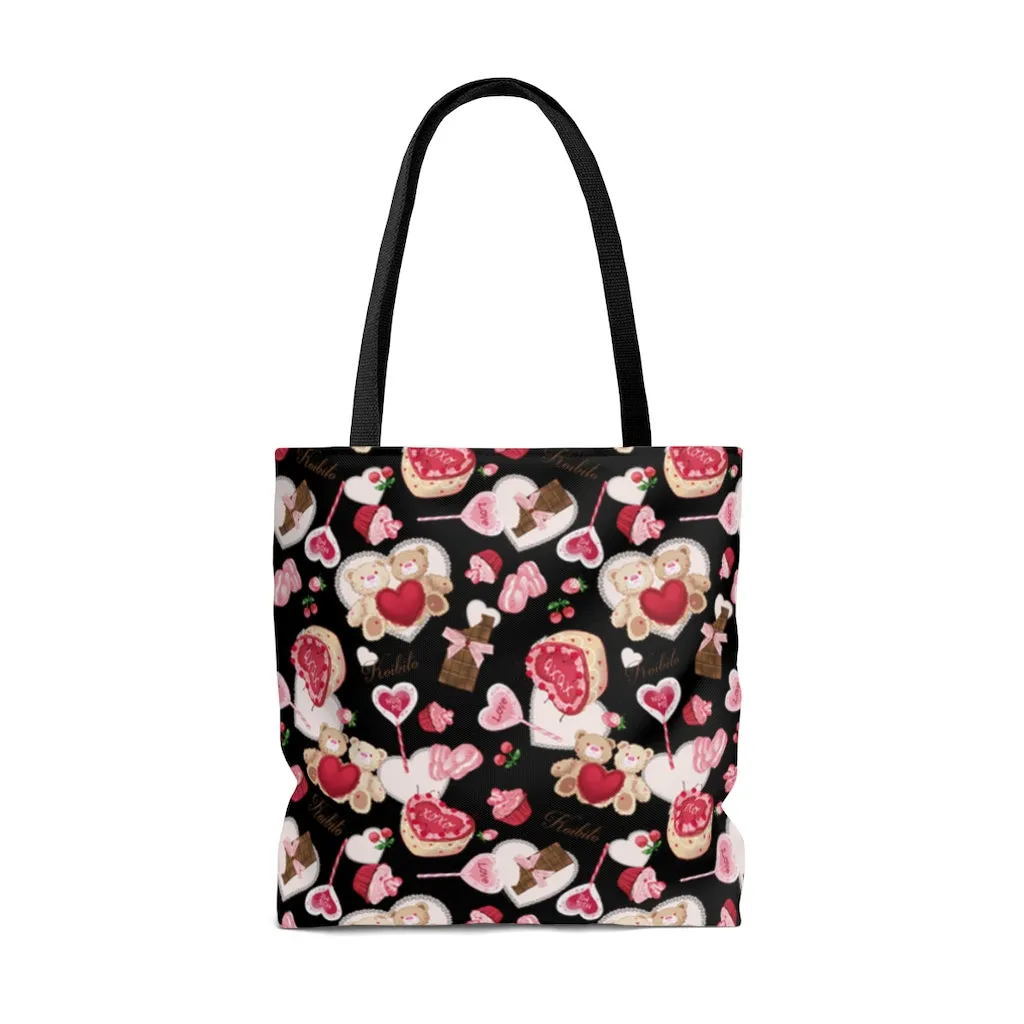 Sugar Sweetheart Tote Bag (Black)