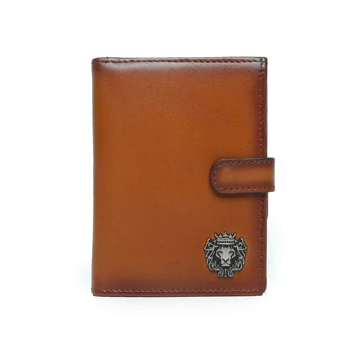 Tan Leather Two Fold Passport Holder & Wallet By Brune & Bareskin