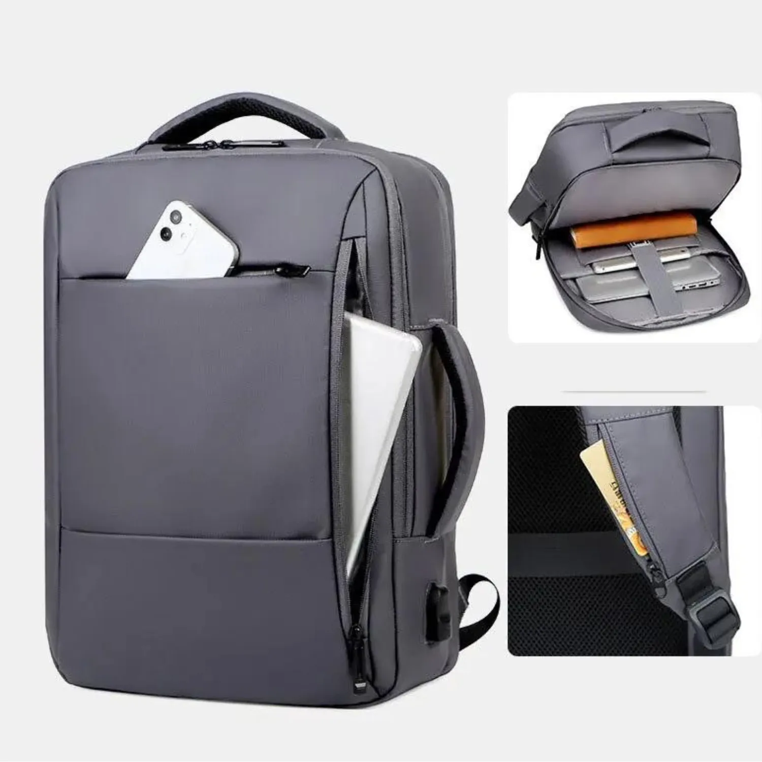 Tech-Savvy Commuter: Modern USB Charging Laptop Backpack