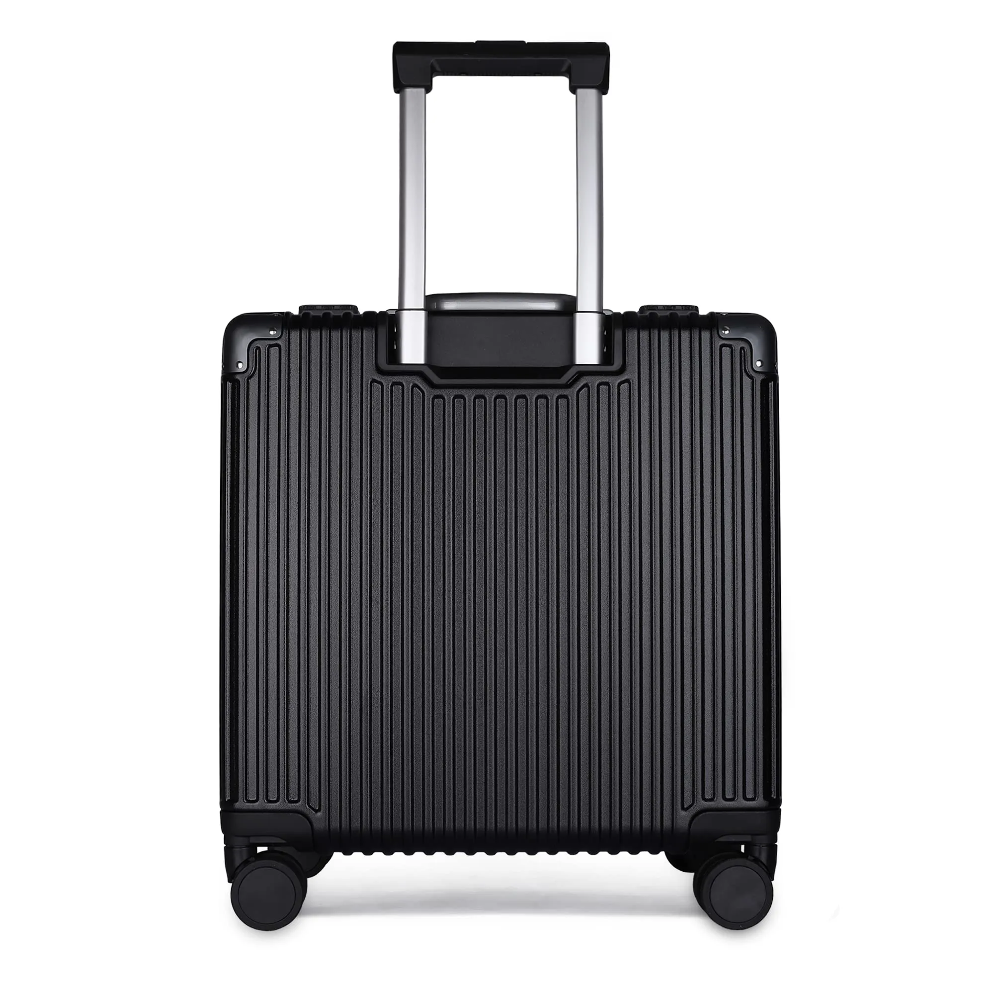 THE CLOWNFISH Jetsetter Series Carry-On Luggage Polycarbonate Hard Case Suitcase Eight Spinner Wheel 14 Inch Laptop Trolley Bag With Tsa Lock & Usb Charging Port-Dark Grey (47 Centimeters-18.5 Inch)