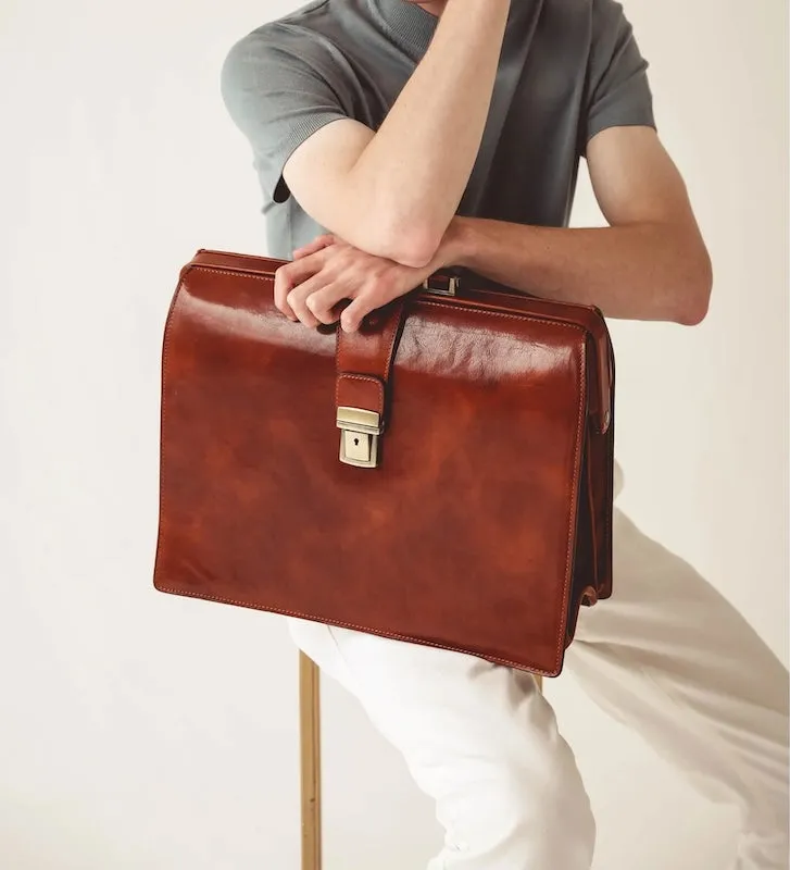 The Firm - Large Leather Briefcase