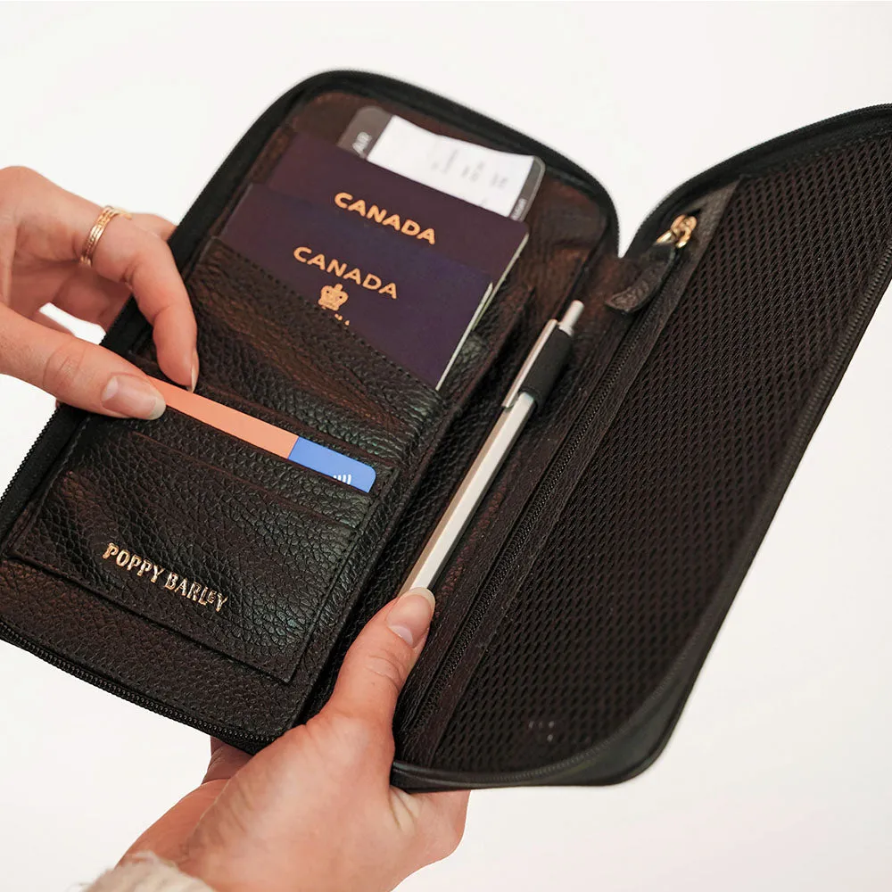 The Flying Solo Passport Holder   Slim Luggage Tag Set